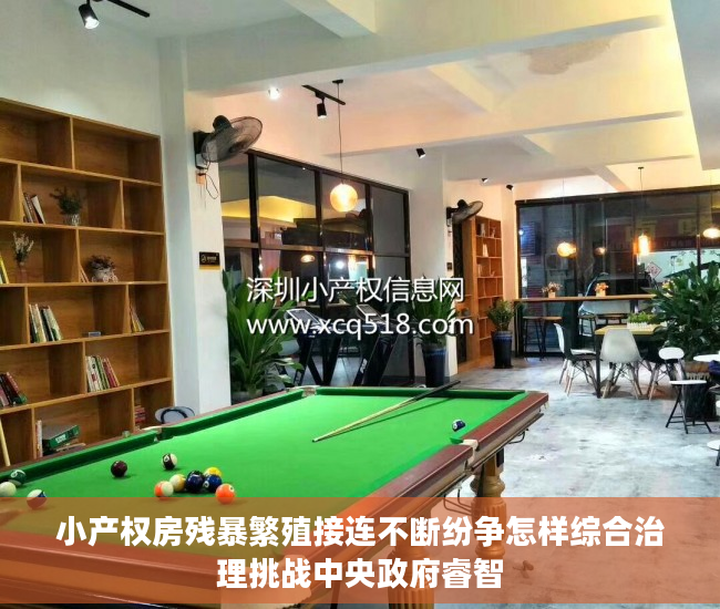 小产权房残暴繁殖接连不断纷争怎样综合治理挑战中央政府睿智