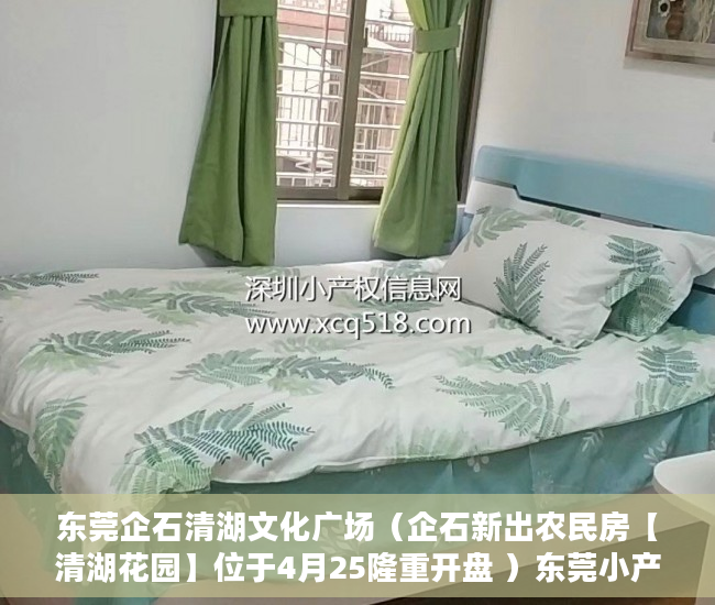 东莞企石清湖文化广场（企石新出农民房【清湖花园】位于4月25隆重开盘 ）东莞小产权房子能住多久，