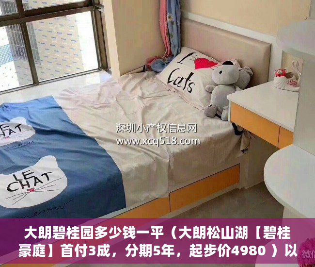 大朗碧桂园多少钱一平（大朗松山湖【碧桂豪庭】首付3成，分期5年，起步价4980 ）以后小产权房怎么处理，
