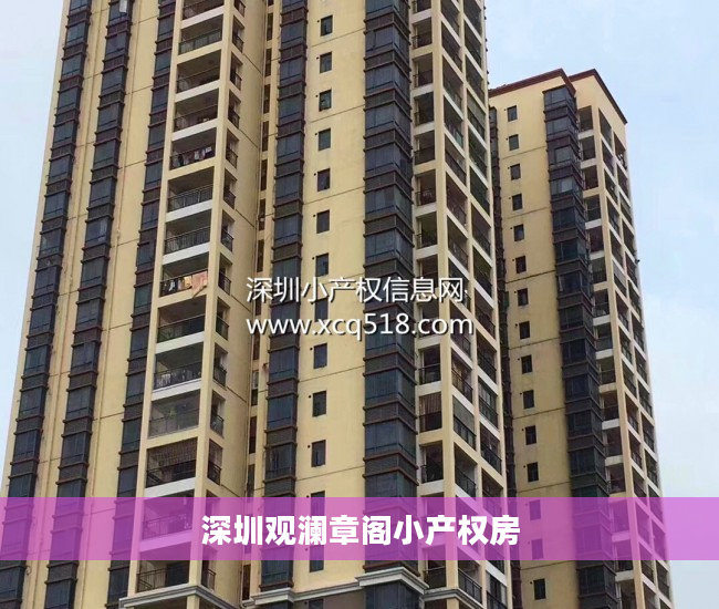 深圳观澜章阁小产权房