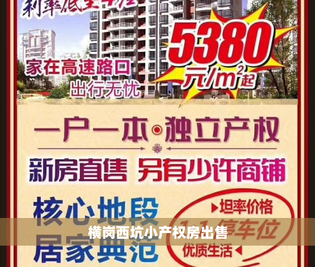 横岗西坑小产权房出售