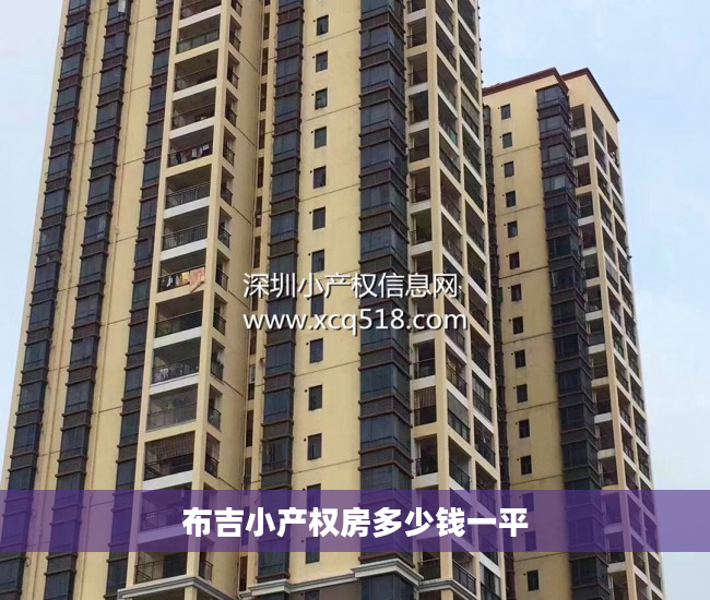 布吉小产权房多少钱一平