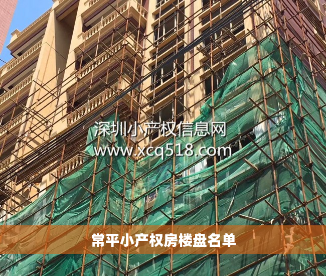 常平小产权房楼盘名单