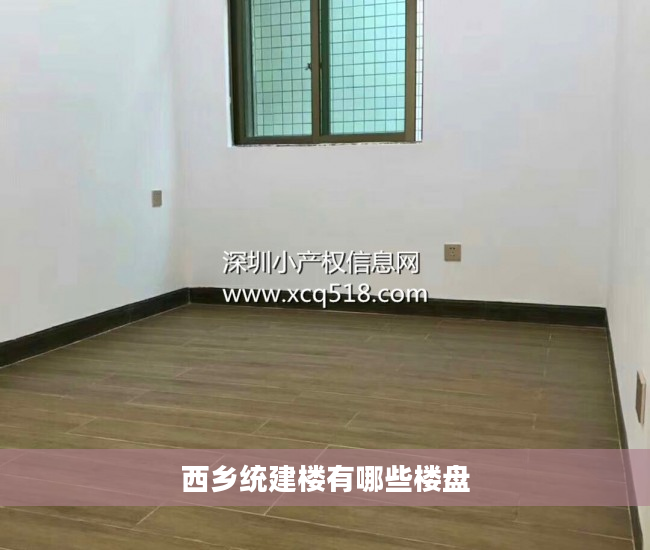 西乡统建楼有哪些楼盘