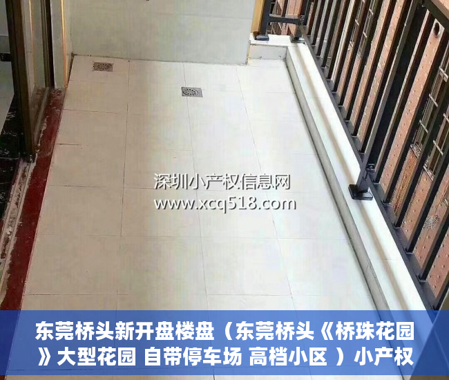 东莞桥头新开盘楼盘（东莞桥头《桥珠花园》大型花园 自带停车场 高档小区 ）小产权房卖了多久，