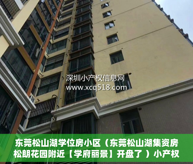 东莞松山湖学位房小区（东莞松山湖集资房松朗花园附近【学府丽景】开盘了 ）小产权换大产权房屋评估需要多久，