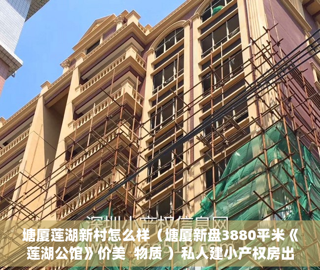 塘厦莲湖新村怎么样（塘厦新盘3880平米《莲湖公馆》价美  物质 ）私人建小产权房出售多久工资，