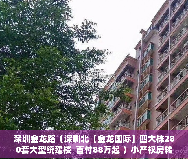 深圳金龙路（深圳北【金龙国际】四大栋280套大型统建楼  首付88万起 ）小产权房转正还需多久，