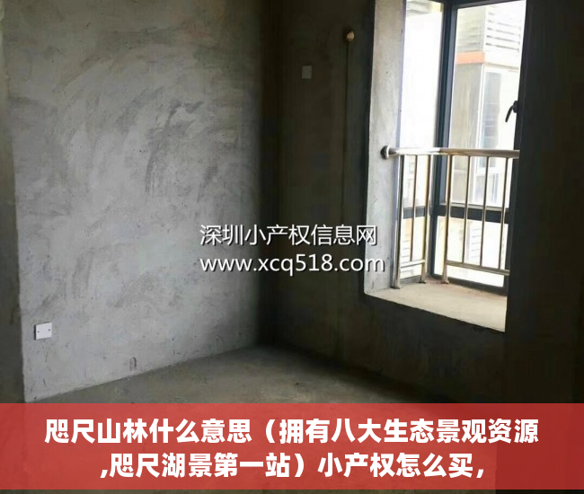 咫尺山林什么意思（拥有八大生态景观资源,咫尺湖景第一站）小产权怎么买，