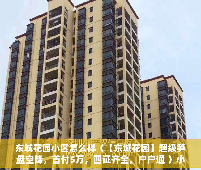 东城花园小区怎么样（【东城花园】超级笋盘空降，首付5万，四证齐全，户户通 ）小产权产权多久，
