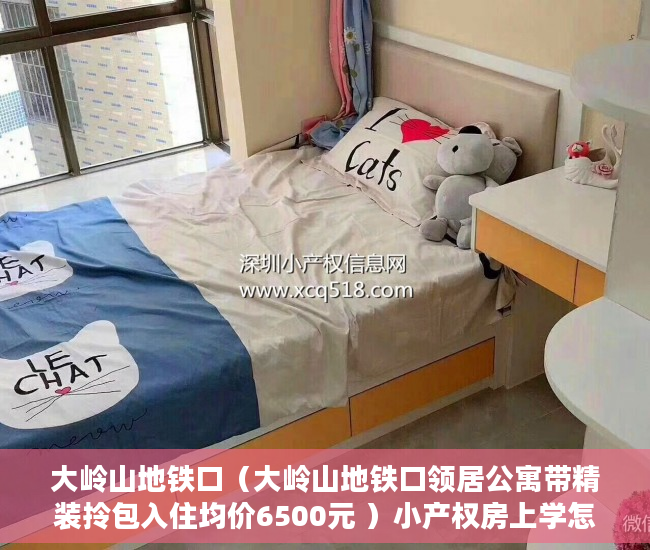 大岭山地铁口（大岭山地铁口领居公寓带精装拎包入住均价6500元 ）小产权房上学怎么报名，