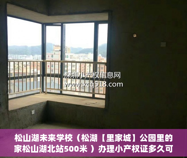 松山湖未来学校（松湖【里家城】公园里的家松山湖北站500米 ）办理小产权证多久可以拿到房产，