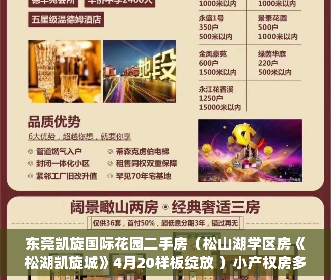 东莞凯旋国际花园二手房（松山湖学区房《松湖凯旋城》4月20样板绽放 ）小产权房多久签合同，