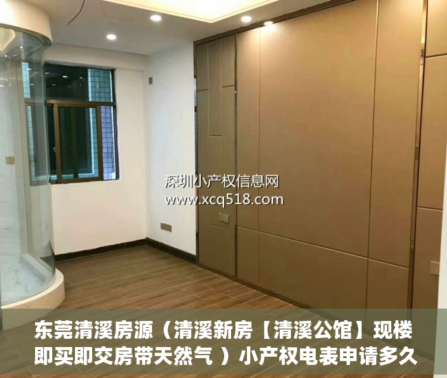 东莞清溪房源（清溪新房【清溪公馆】现楼 即买即交房带天然气 ）小产权电表申请多久能装上，