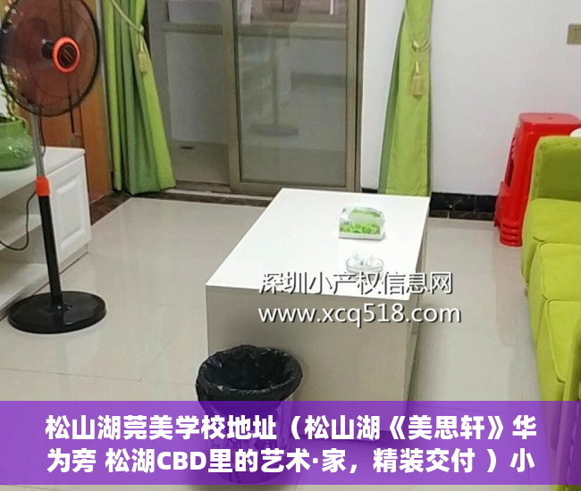 松山湖莞美学校地址（松山湖《美思轩》华为旁 松湖CBD里的艺术·家，精装交付 ）小产权房怎么处理，