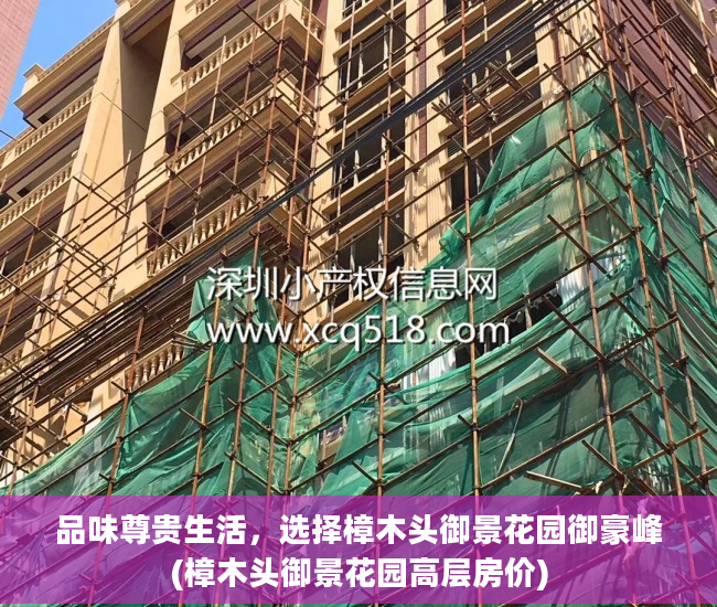 品味尊贵生活，选择樟木头御景花园御豪峰(樟木头御景花园高层房价)