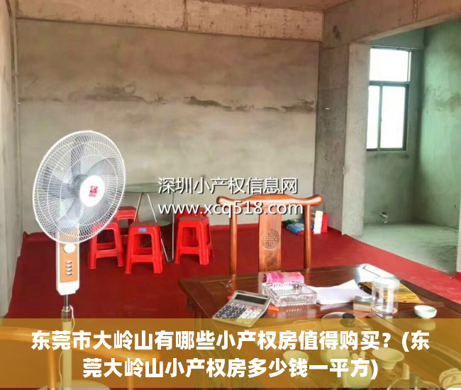 东莞市大岭山有哪些小产权房值得购买？(东莞大岭山小产权房多少钱一平方)