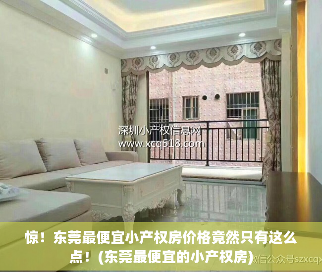 惊！东莞最便宜小产权房价格竟然只有这么点！(东莞最便宜的小产权房)