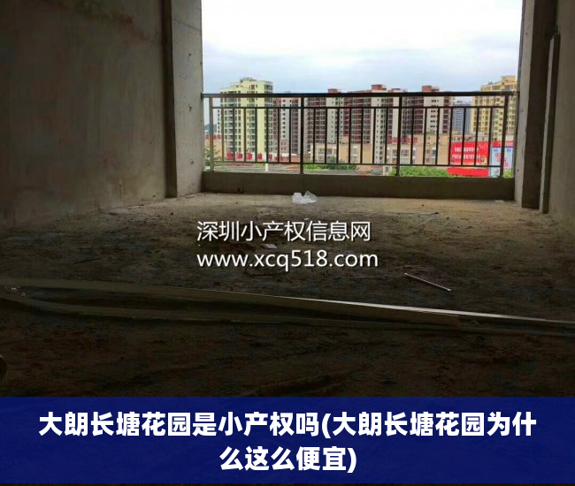 大朗长塘花园是小产权吗(大朗长塘花园为什么这么便宜)
