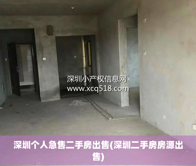 深圳个人急售二手房出售(深圳二手房房源出售)