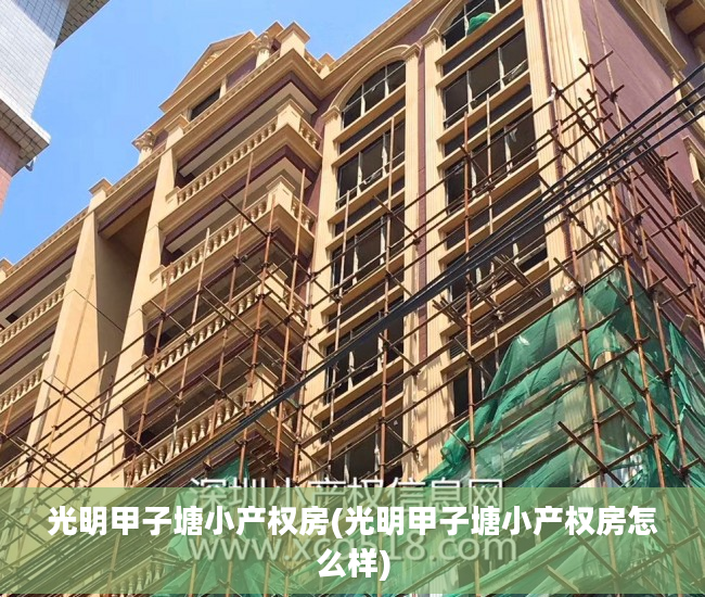 光明甲子塘小产权房(光明甲子塘小产权房怎么样)