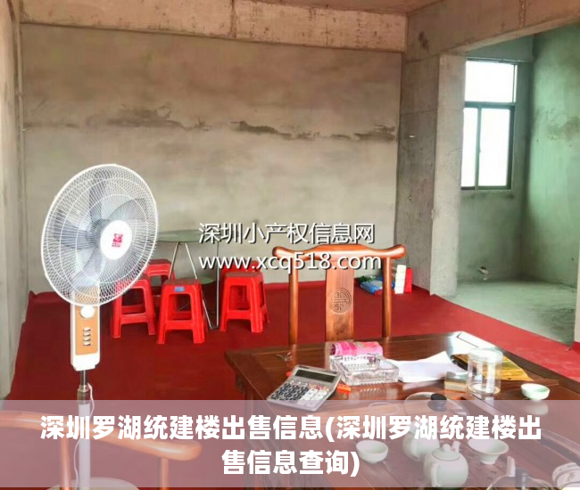 深圳罗湖统建楼出售信息(深圳罗湖统建楼出售信息查询)