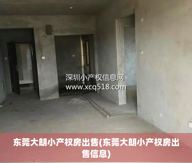东莞大朗小产权房出售(东莞大朗小产权房出售信息)