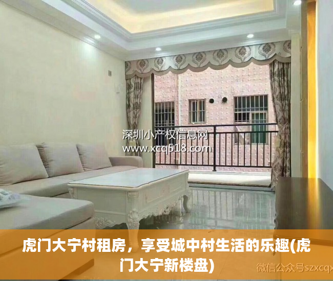 虎门大宁村租房，享受城中村生活的乐趣(虎门大宁新楼盘)