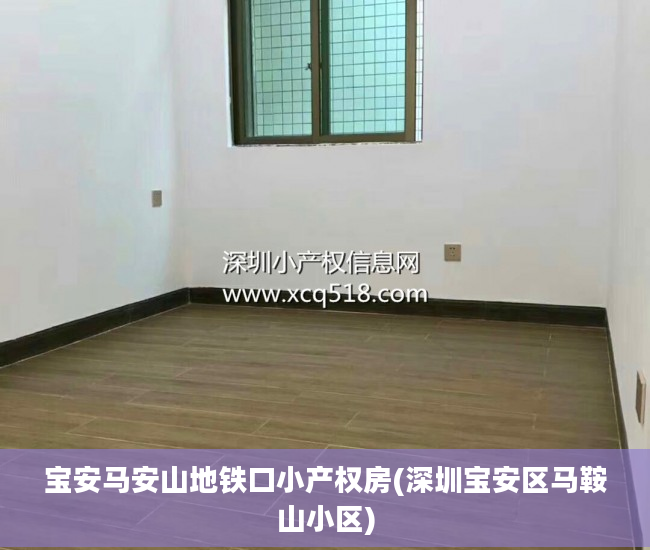 宝安马安山地铁口小产权房(深圳宝安区马鞍山小区)
