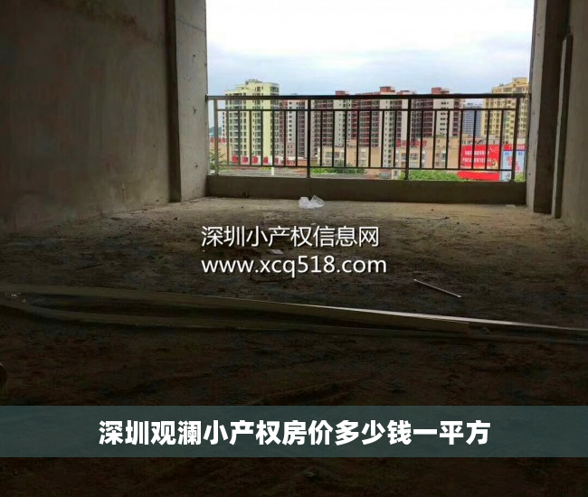 深圳观澜小产权房价多少钱一平方