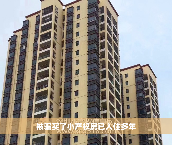 被骗买了小产权房已入住多年