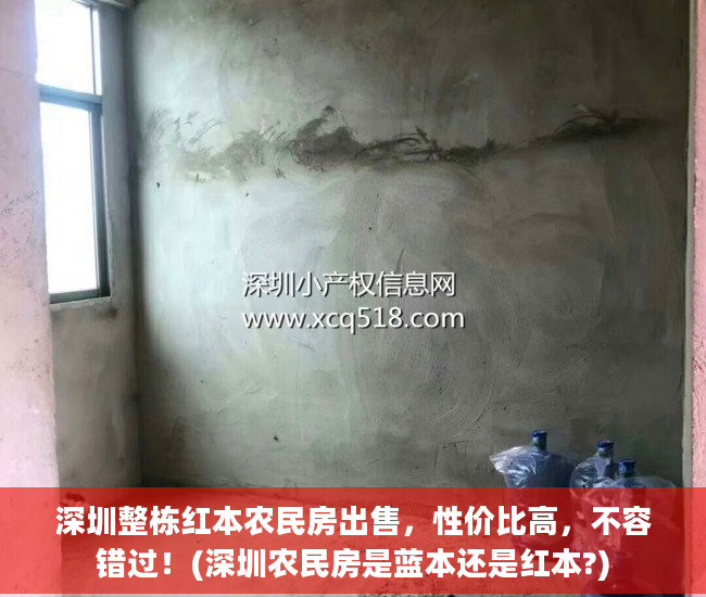 深圳整栋红本农民房出售，性价比高，不容错过！(深圳农民房是蓝本还是红本?)