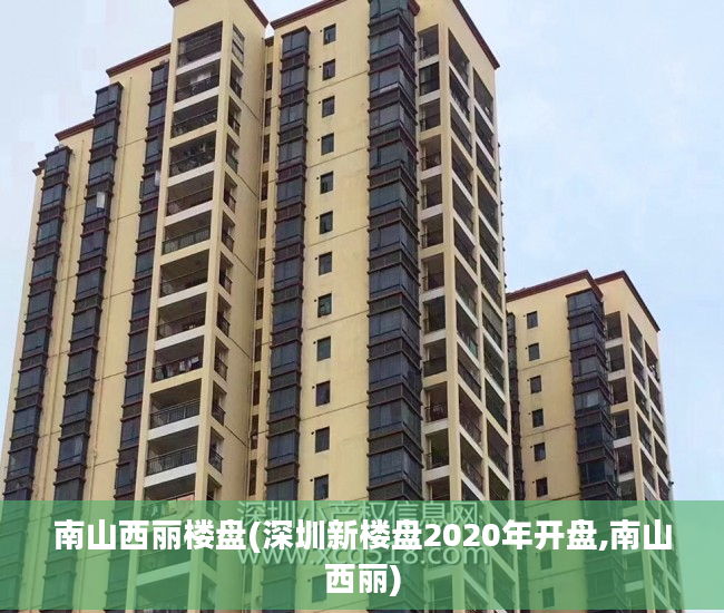 南山西丽楼盘(深圳新楼盘2020年开盘,南山西丽)