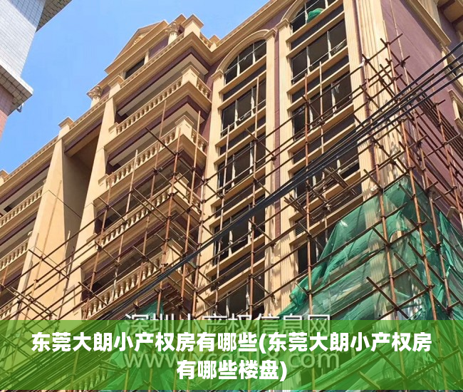 东莞大朗小产权房有哪些(东莞大朗小产权房有哪些楼盘)