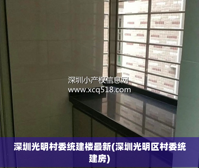 深圳光明村委统建楼最新(深圳光明区村委统建房)