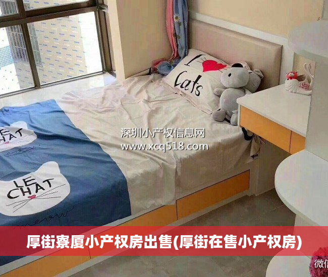厚街寮厦小产权房出售(厚街在售小产权房)