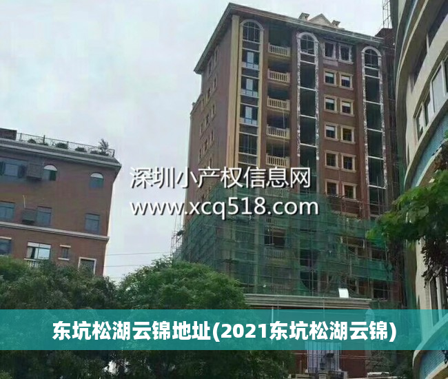 东坑松湖云锦地址(2021东坑松湖云锦)
