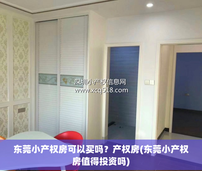 东莞小产权房可以买吗？产权房(东莞小产权房值得投资吗)