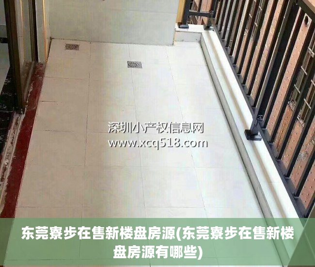 东莞寮步在售新楼盘房源(东莞寮步在售新楼盘房源有哪些)