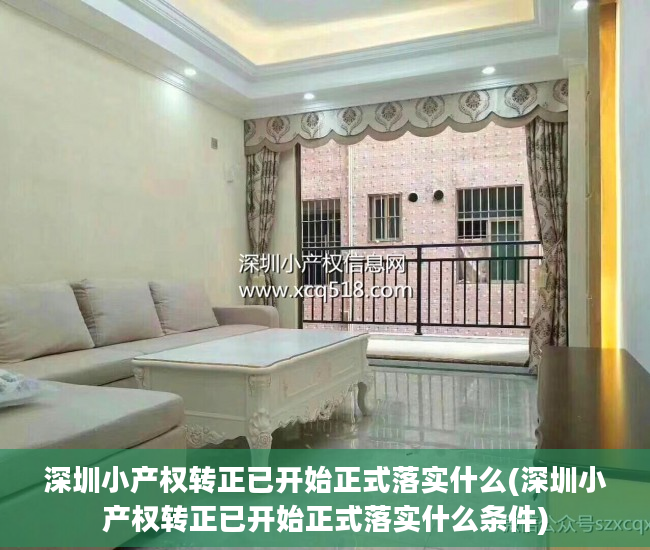 深圳小产权转正已开始正式落实什么(深圳小产权转正已开始正式落实什么条件)