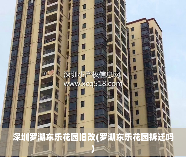 深圳罗湖东乐花园旧改(罗湖东乐花园拆迁吗)