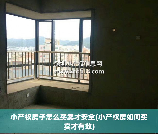 小产权房子怎么买卖才安全(小产权房如何买卖才有效)