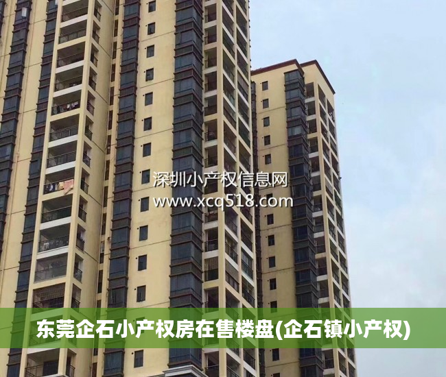 东莞企石小产权房在售楼盘(企石镇小产权)