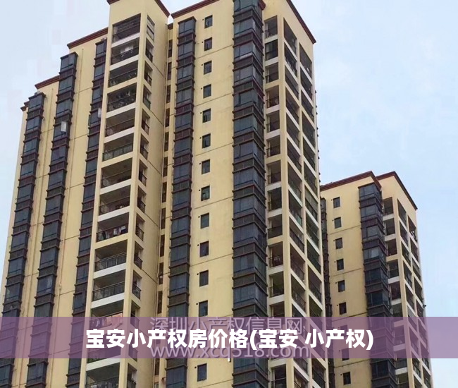 宝安小产权房价格(宝安 小产权)