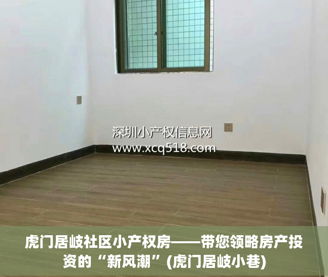 虎门居岐社区小产权房——带您领略房产投资的“新风潮”(虎门居岐小巷)