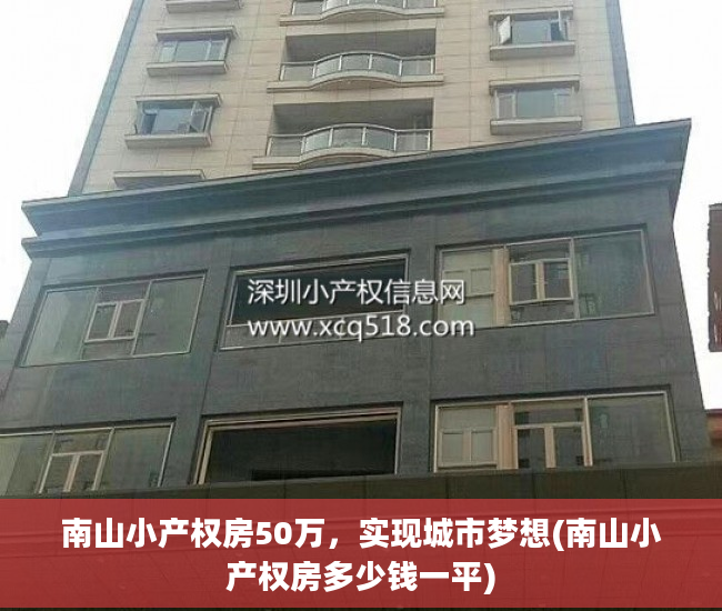 南山小产权房50万，实现城市梦想(南山小产权房多少钱一平)