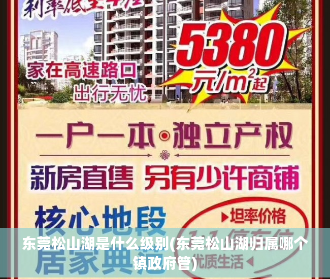 东莞松山湖是什么级别(东莞松山湖归属哪个镇政府管)