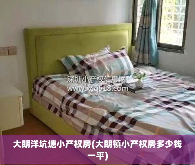 大朗洋坑塘小产权房(大朗镇小产权房多少钱一平)