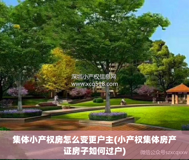 集体小产权房怎么变更户主(小产权集体房产证房子如何过户)