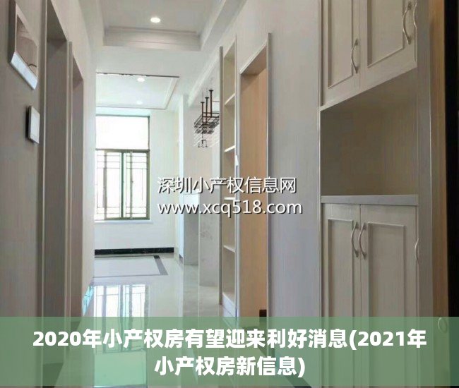 2020年小产权房有望迎来利好消息(2021年小产权房新信息)